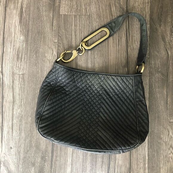 CYNTHIA ROWLEY large clip strap Leather Quilted Bag - Picture 2 of 11